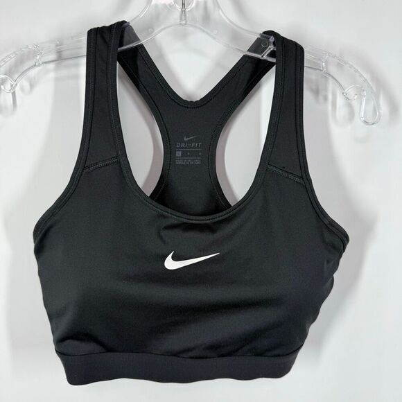 Nike Other - B39 Nike Women dri fit padded moderate impact sport bra black size large NWOT